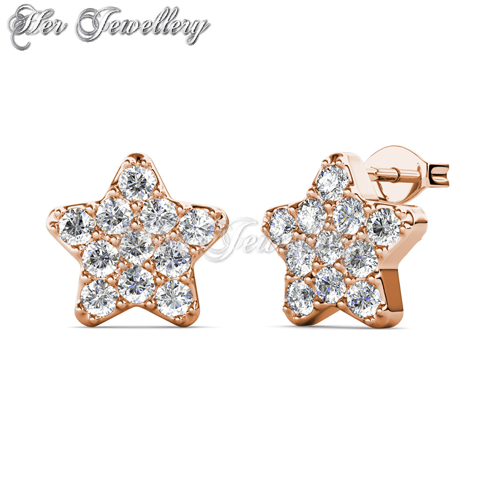 Swarovski Crystals Star Blitz Earrings - Her Jewellery