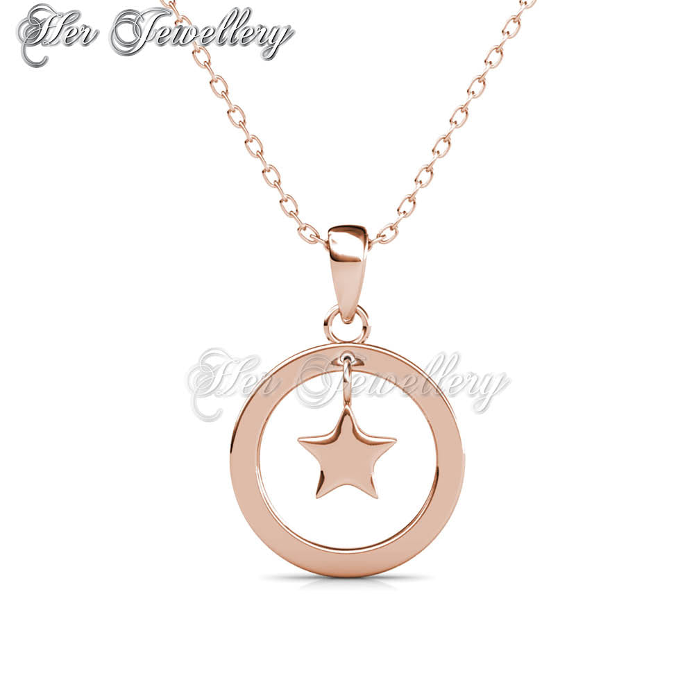 Swarovski Crystals Stellar Pendantâ€ (Rose Gold) - Her Jewellery