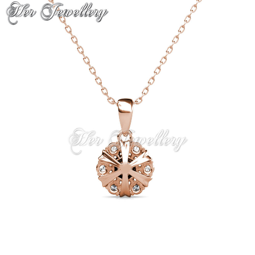 Swarovski Crystals Sun Petal Pendant†(Rose Gold) - Her Jewellery
