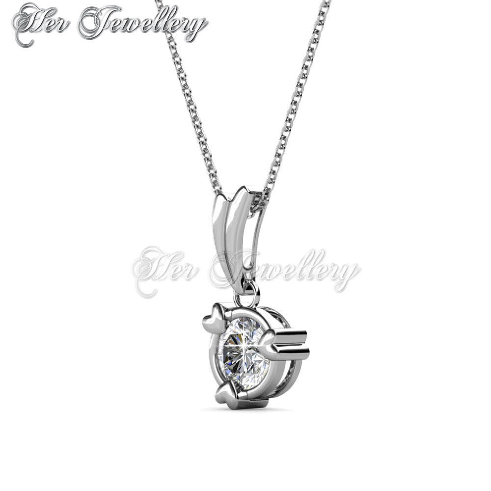 Swarovski Crystals Tri Love Ring Pendant†- Her Jewellery