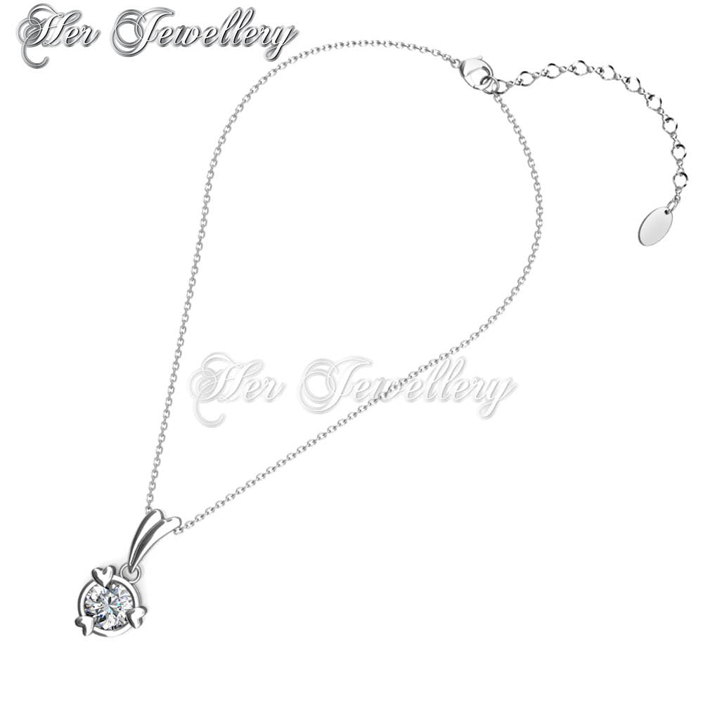 Swarovski Crystals Tri Love Ring Pendant†- Her Jewellery