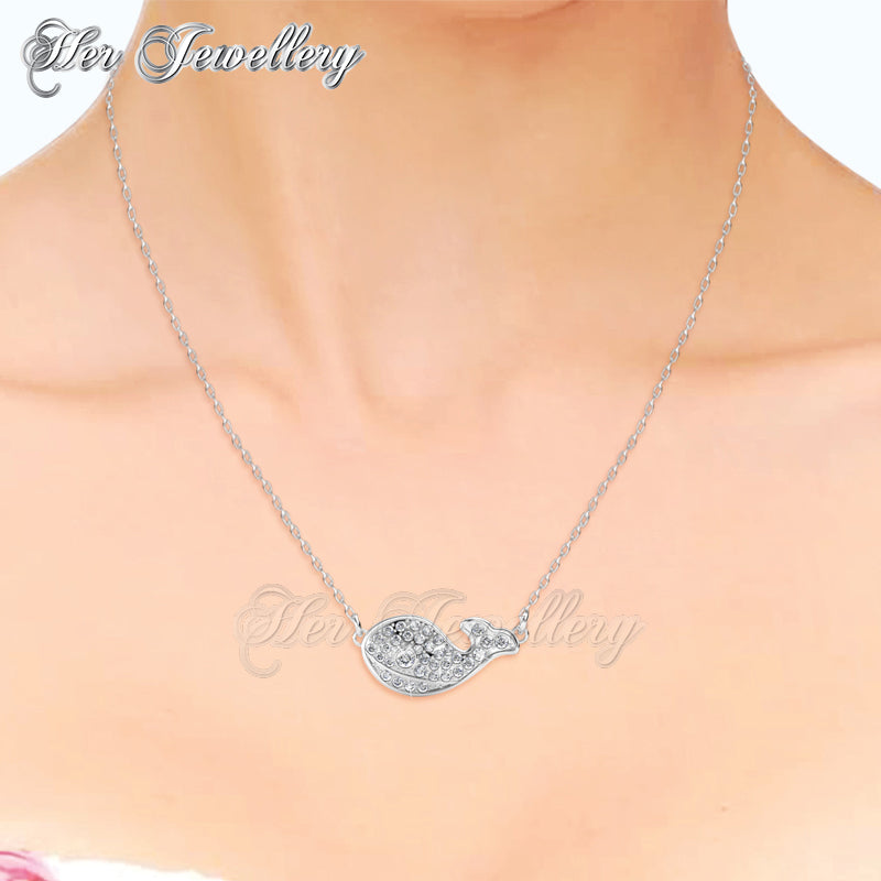 Swarovski Crystals Whale Pendant - Her Jewellery
