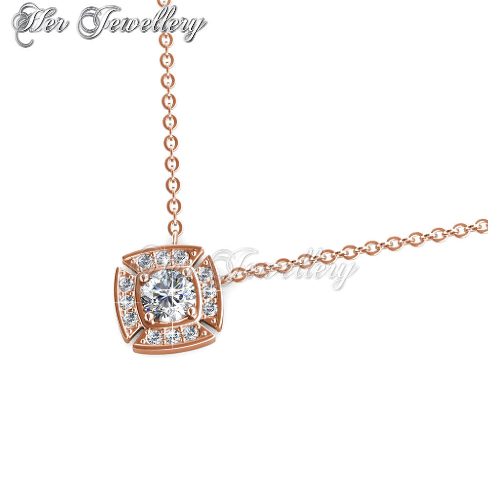 Swarovski Crystals Windmill Pendant (Rose Gold) - Her Jewellery