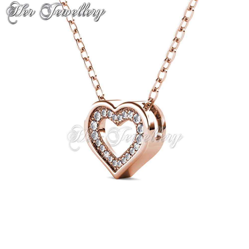 Swarovski Crystals Zeal Pendant (Rose Gold) - Her Jewellery
