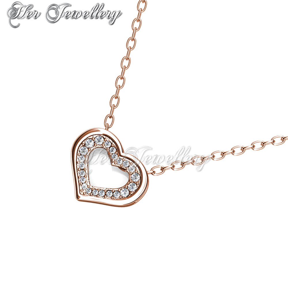 Swarovski Crystals Zeal Pendant (Rose Gold) - Her Jewellery
