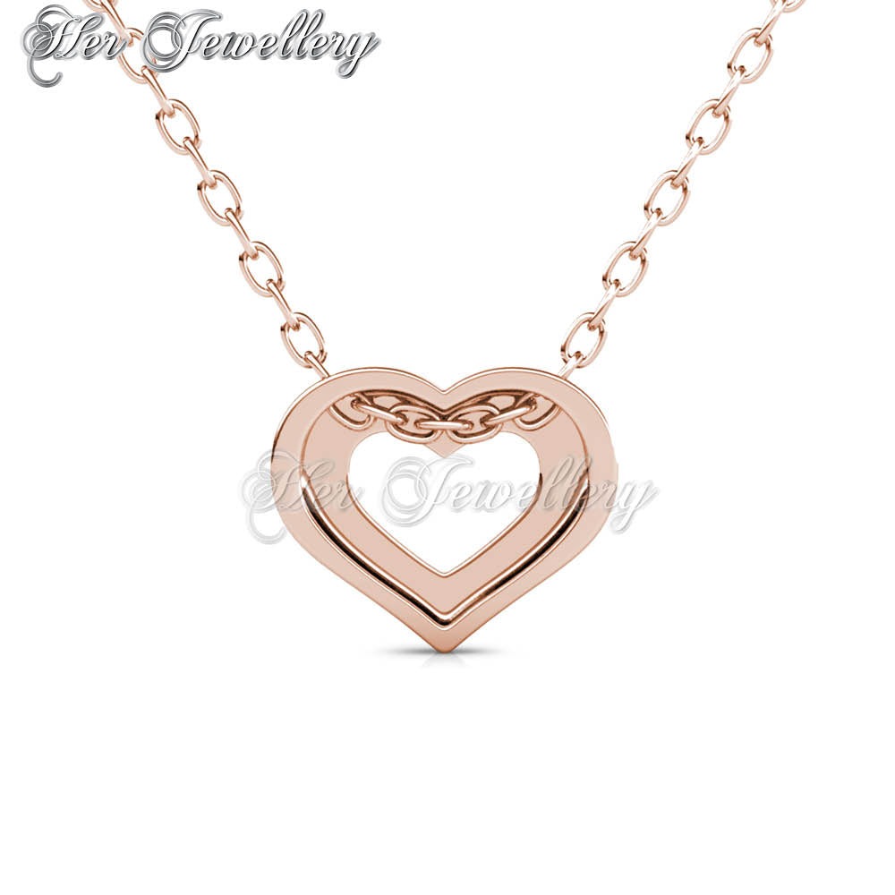 Swarovski Crystals Zeal Pendant (Rose Gold) - Her Jewellery