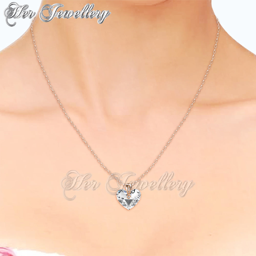 Swarovski Crystals Zephyr Heart Pendant - Her Jewellery