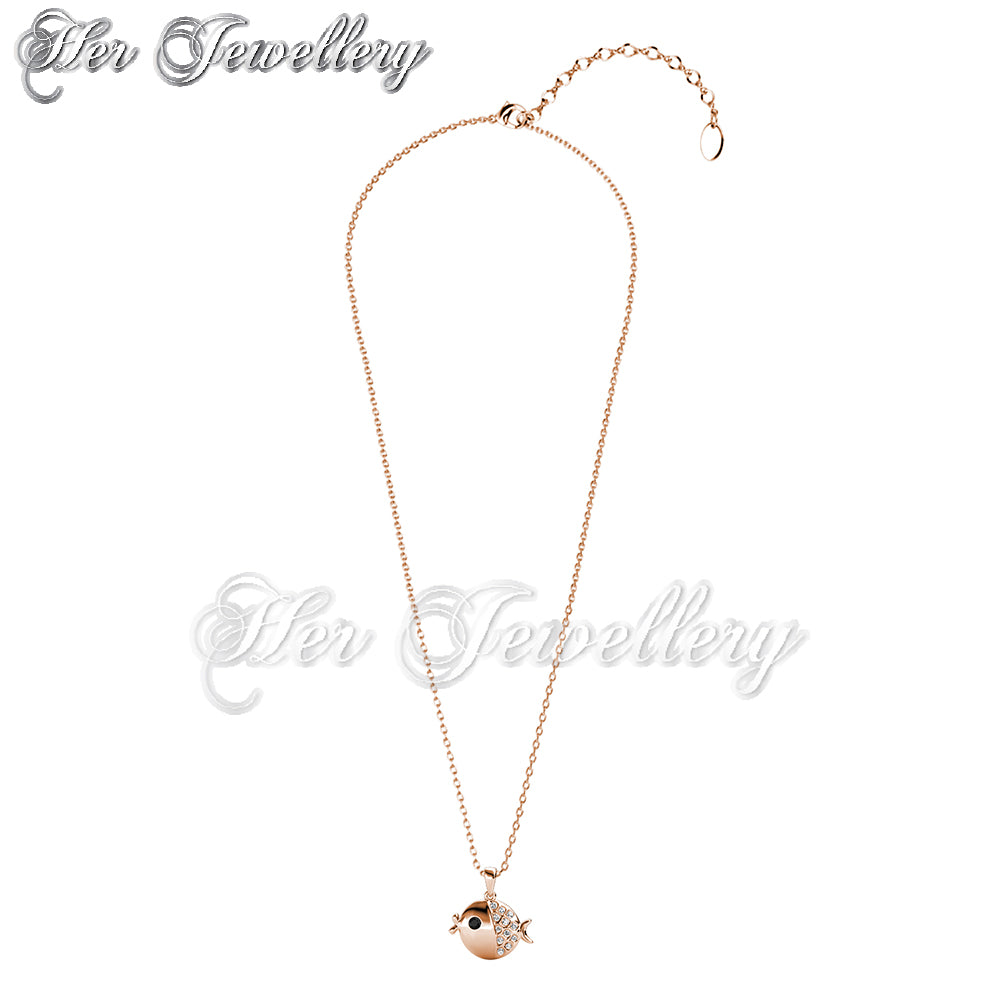 Swarovski Crystals Little Fugu Pendant - Her Jewellery
