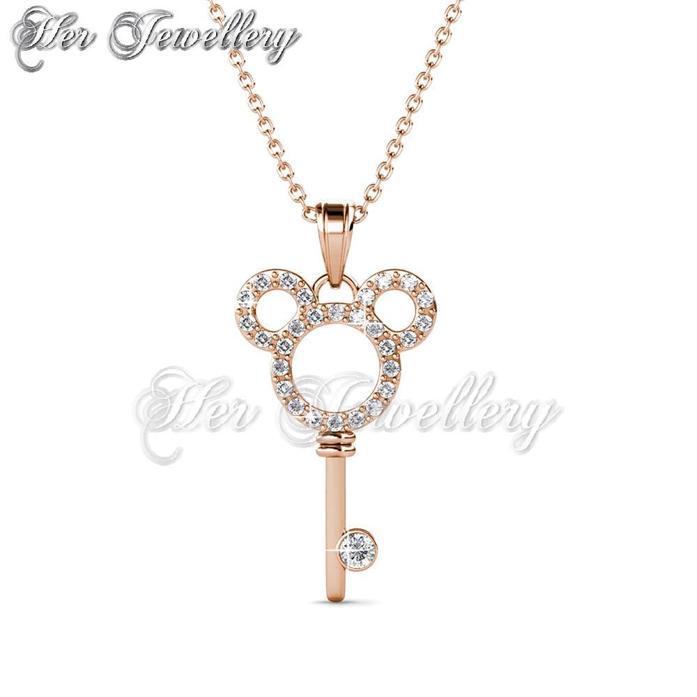 Swarovski Crystals Micky Key Pendant - Her Jewellery