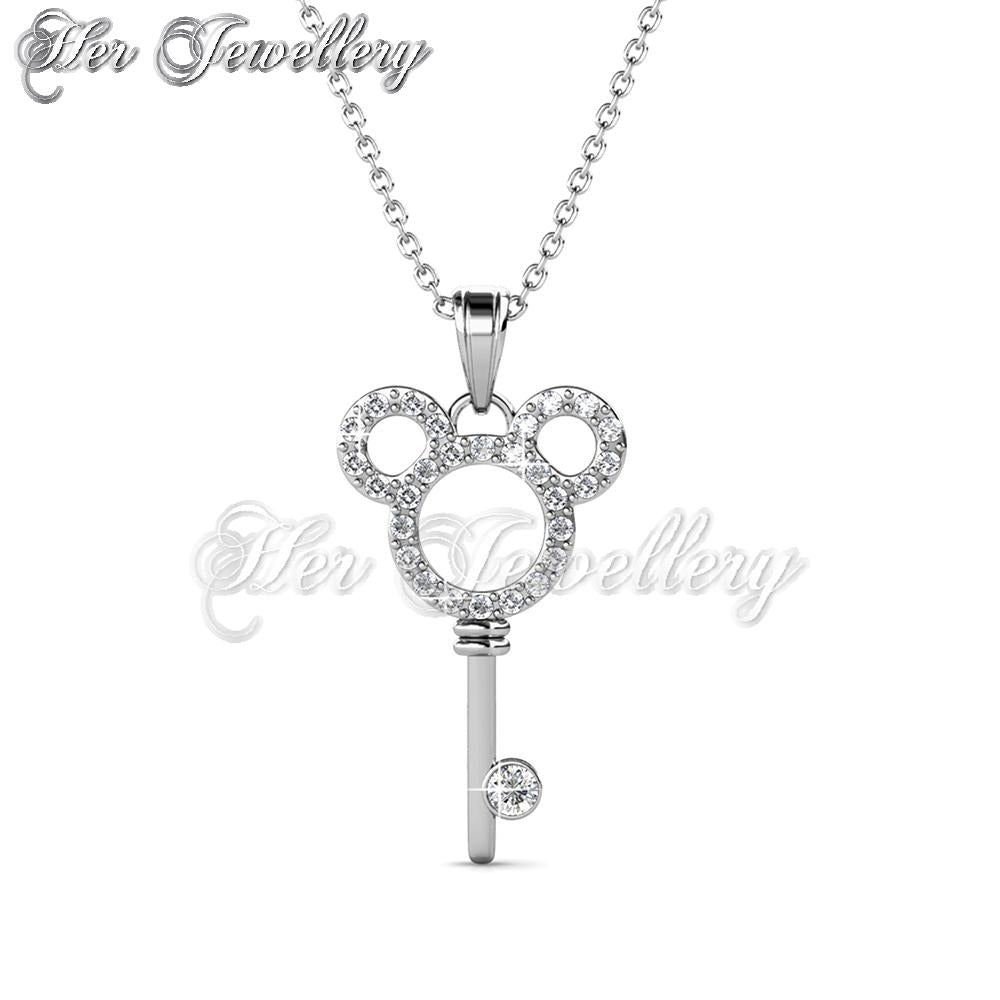 Swarovski Crystals Micky Key Pendant - Her Jewellery