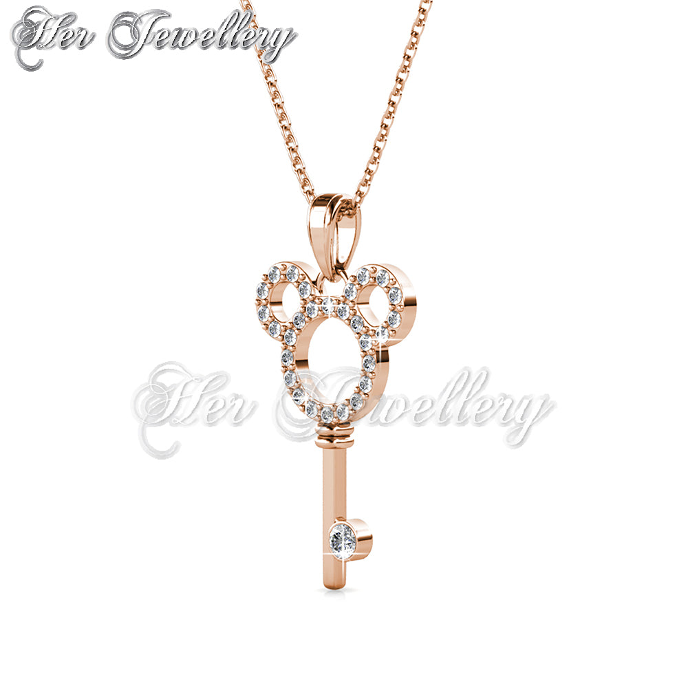 Swarovski Crystals Micky Key Pendant - Her Jewellery