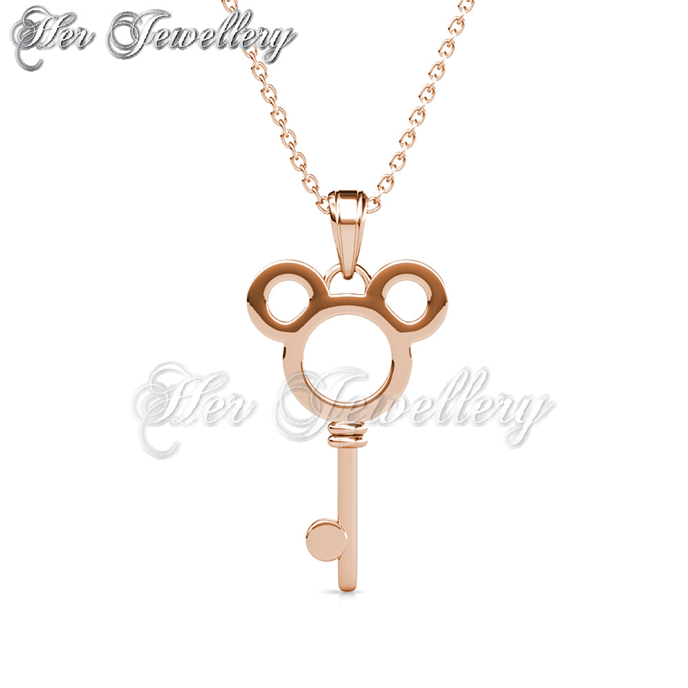 Swarovski Crystals Micky Key Pendant - Her Jewellery