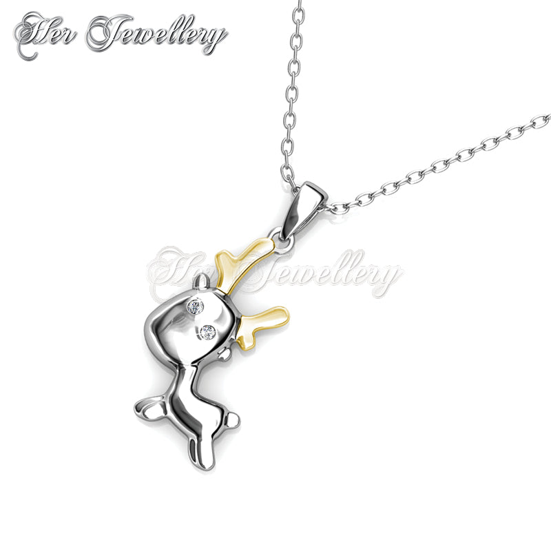 Swarovski Crystals Reindeer Pendant†- Her Jewellery