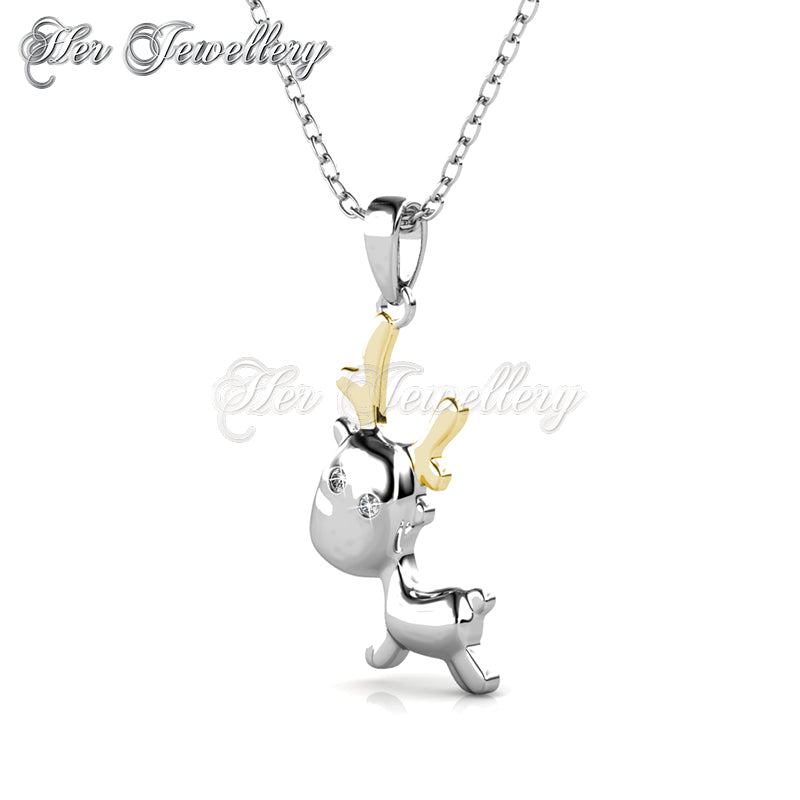 Swarovski Crystals Reindeer Pendant†- Her Jewellery