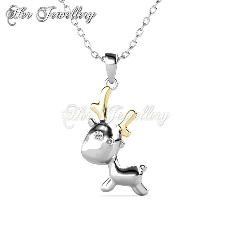Swarovski Crystals Reindeer Pendant†- Her Jewellery