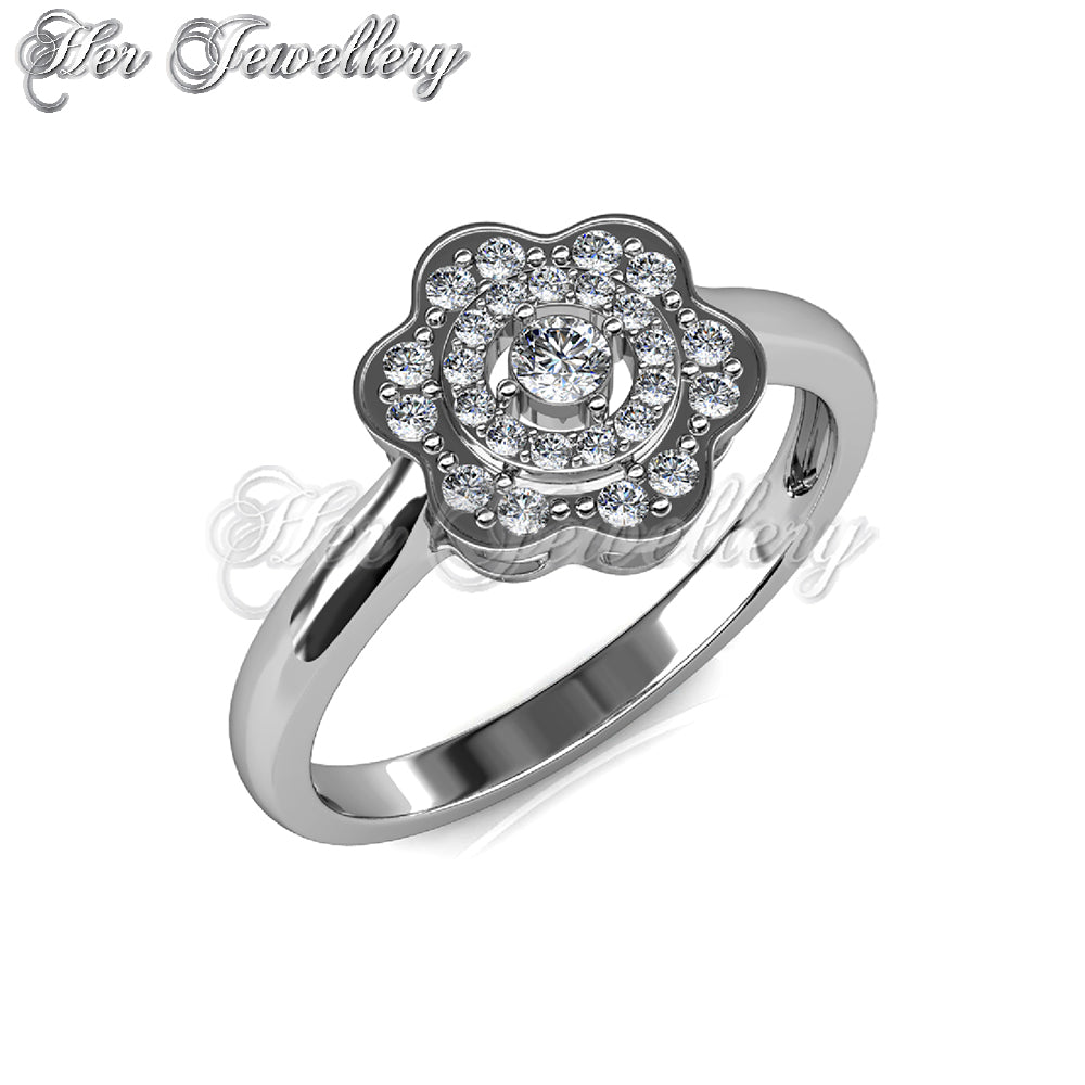 Swarovski Crystals Amaryllis Ring - Her Jewellery