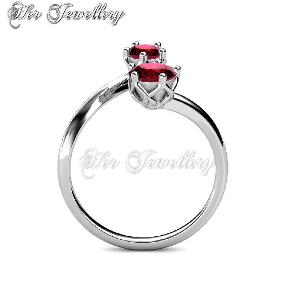 Swarovski Crystals Birth Stone Ring - Her Jewellery