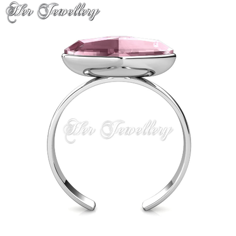 Swarovski Crystals Crystal Heart Ring - Her Jewellery