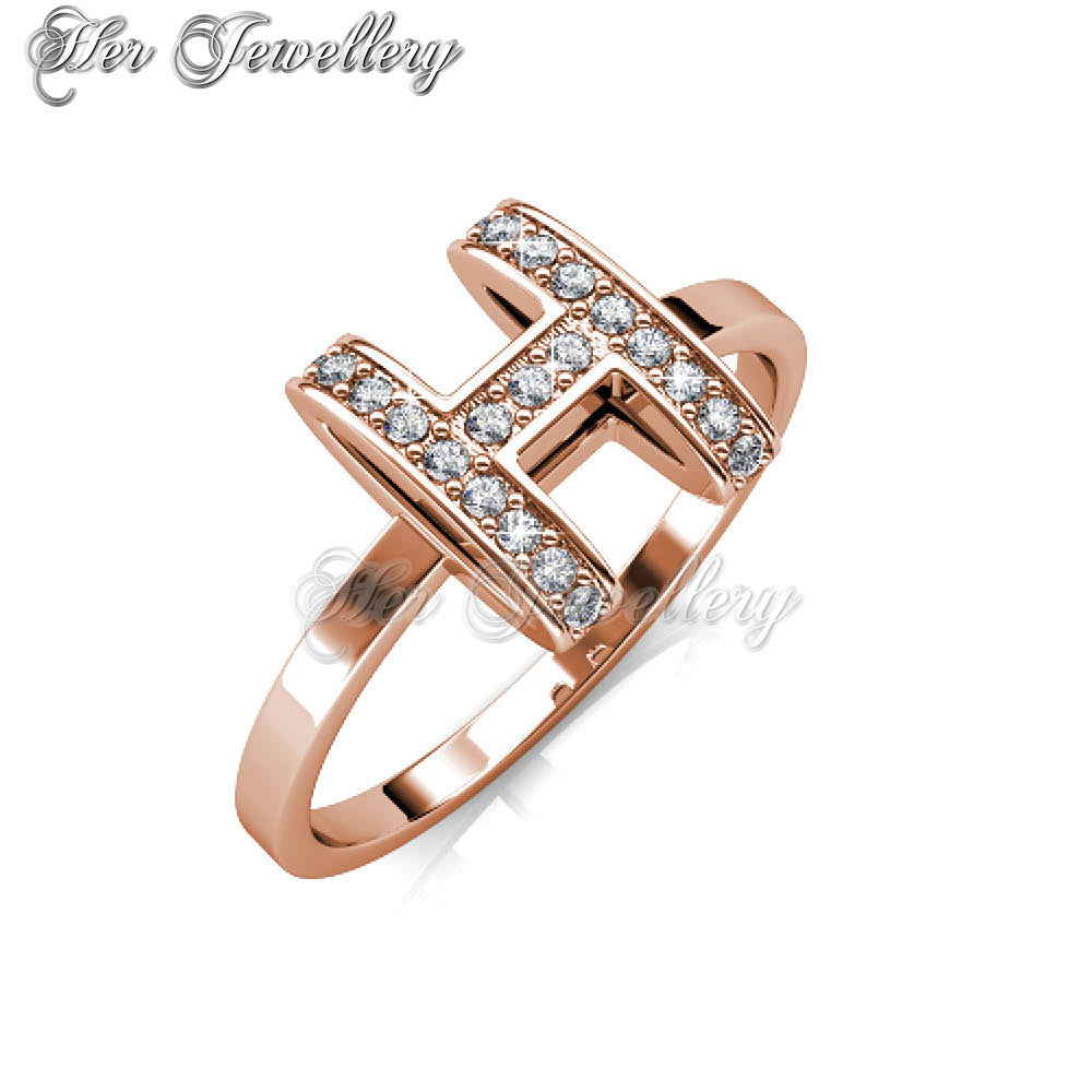 Swarovski Crystals Honey Ring (Rose Gold) - Her Jewellery