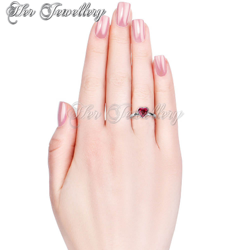 Swarovski Crystals Liebe Ring - Her Jewellery