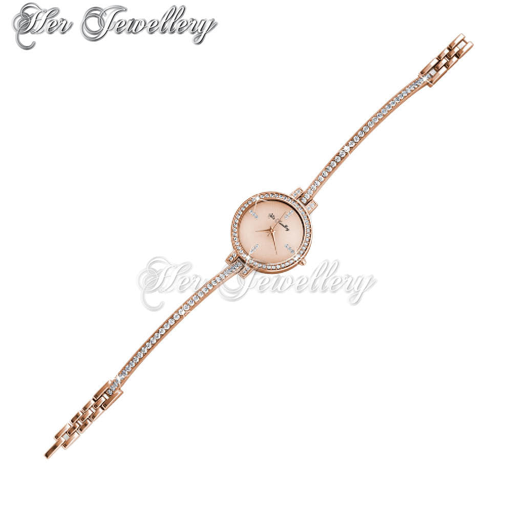 Swarovski Crystals Bangle Watch - Her Jewellery