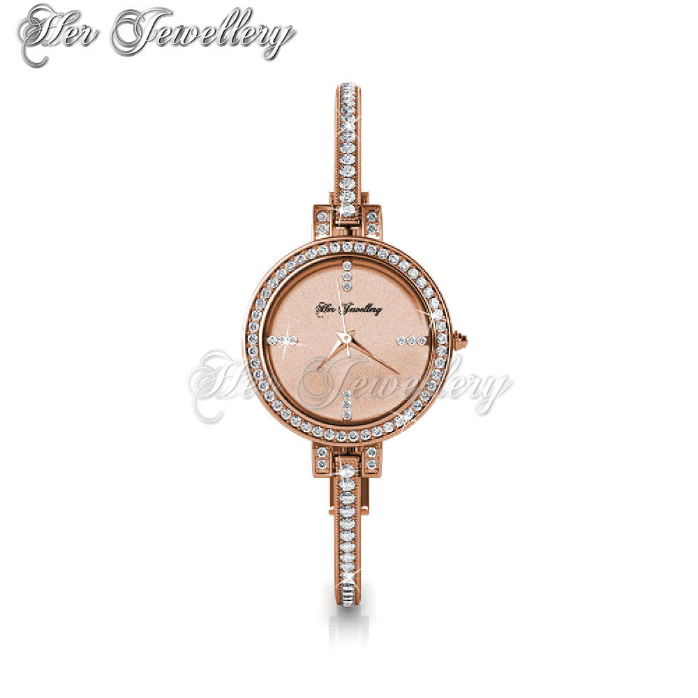 Swarovski Crystals Bangle Watch - Her Jewellery