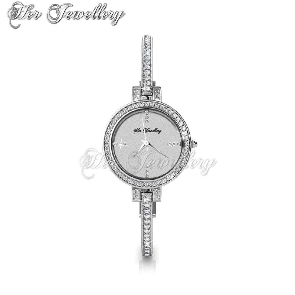 Swarovski Crystals Bangle Watch - Her Jewellery