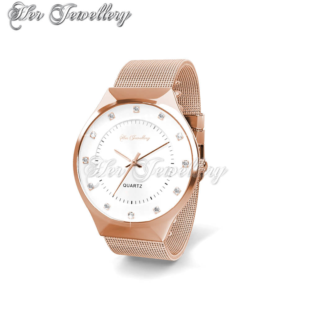 Swarovski Crystals Classic Mesh Watch - Her Jewellery