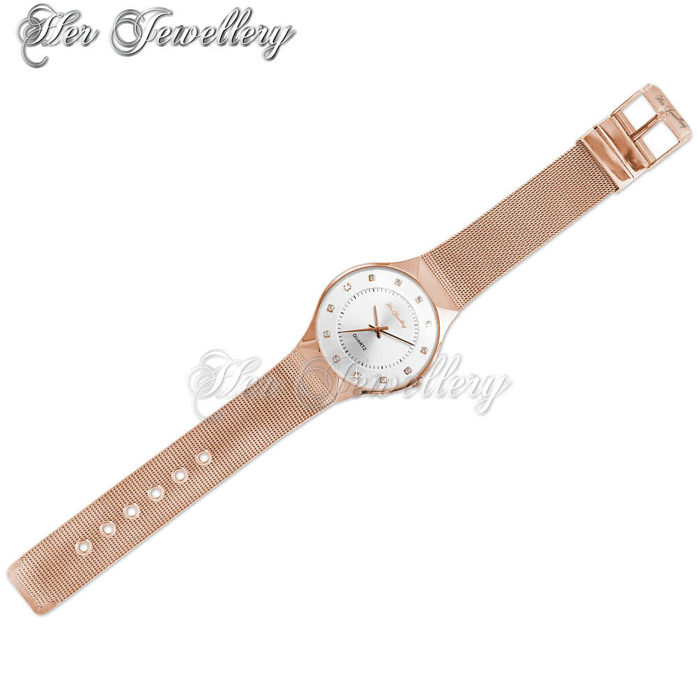 Swarovski Crystals Classic Mesh Watch - Her Jewellery