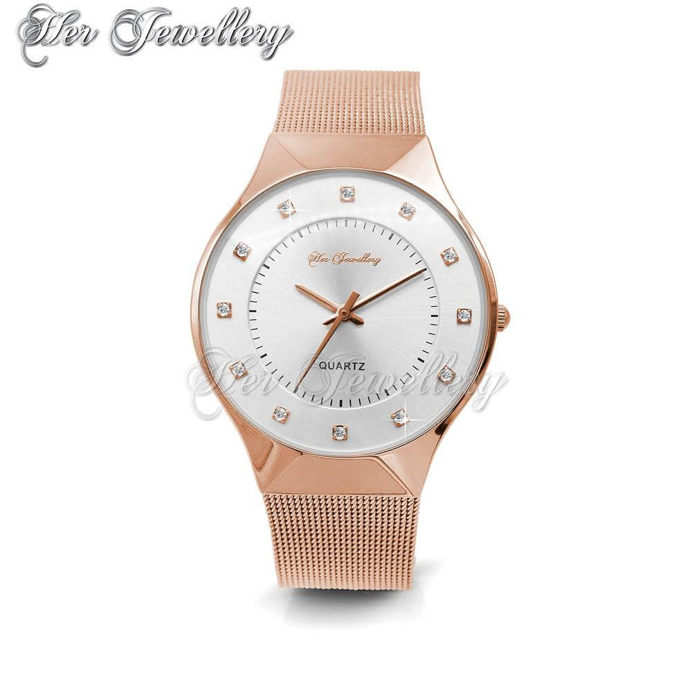 Swarovski Crystals Classic Mesh Watch - Her Jewellery