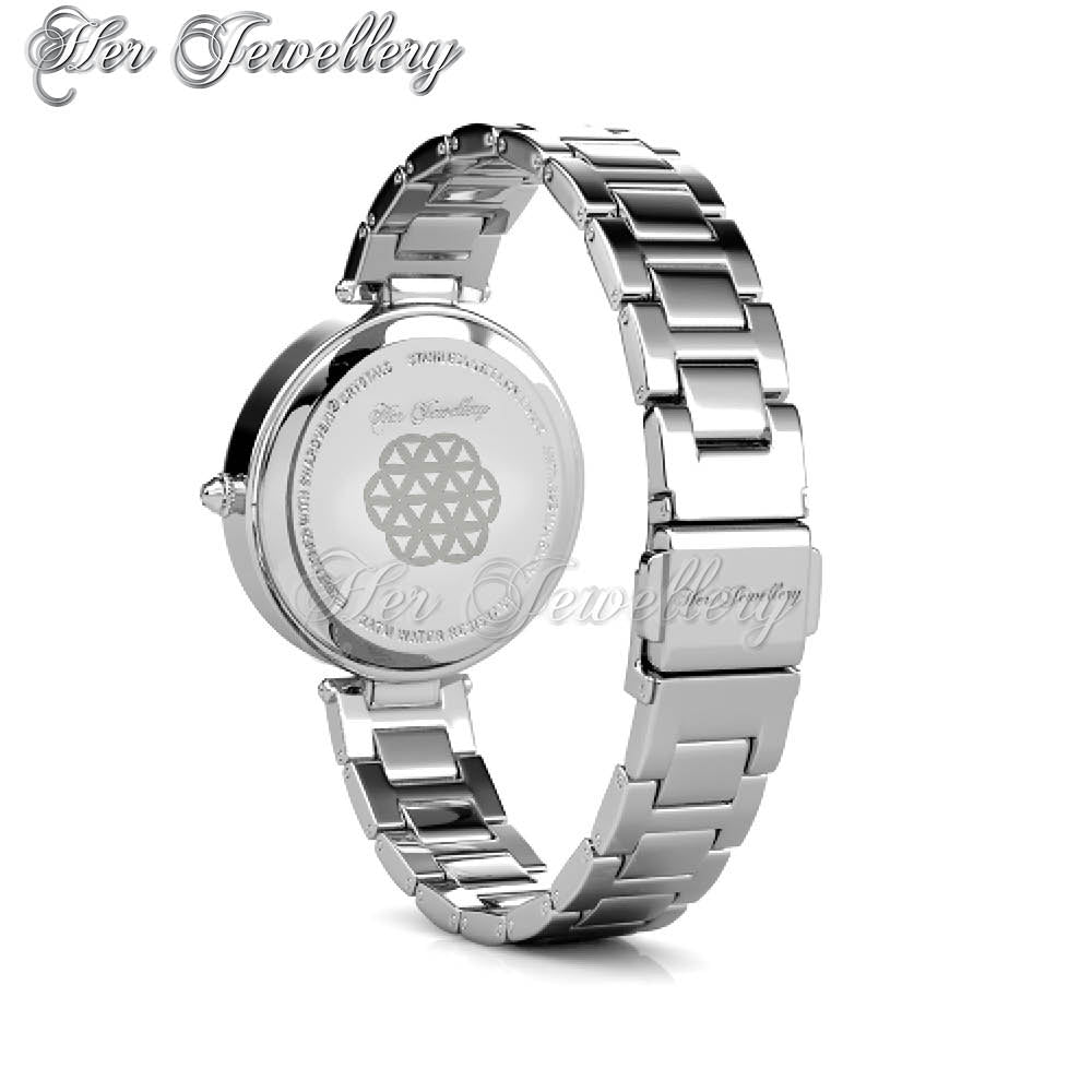 Swarovski Crystals Cube Metallic Watch - Her Jewellery