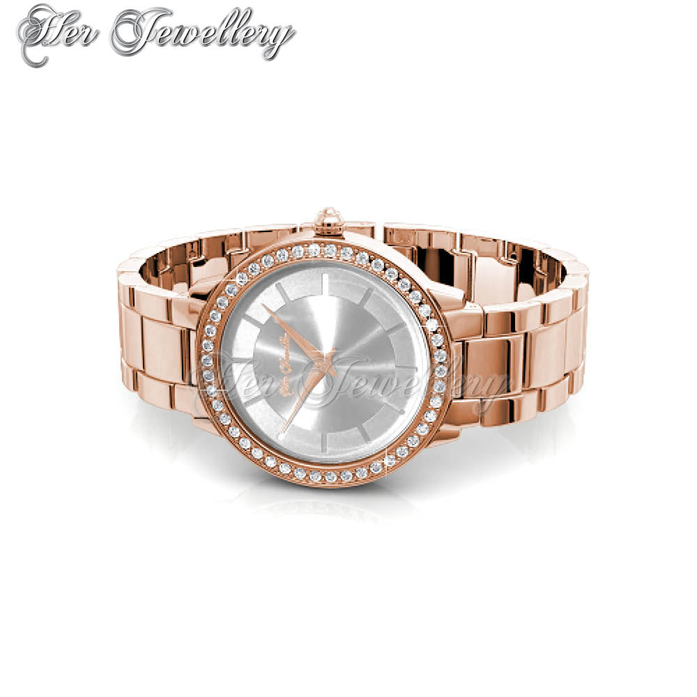 Swarovski Crystals Pure Watch (Rose Gold) - Her Jewellery