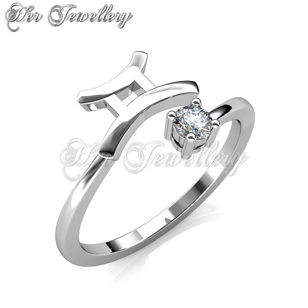 Swarovski Crystals Gemini Ring - Her Jewellery