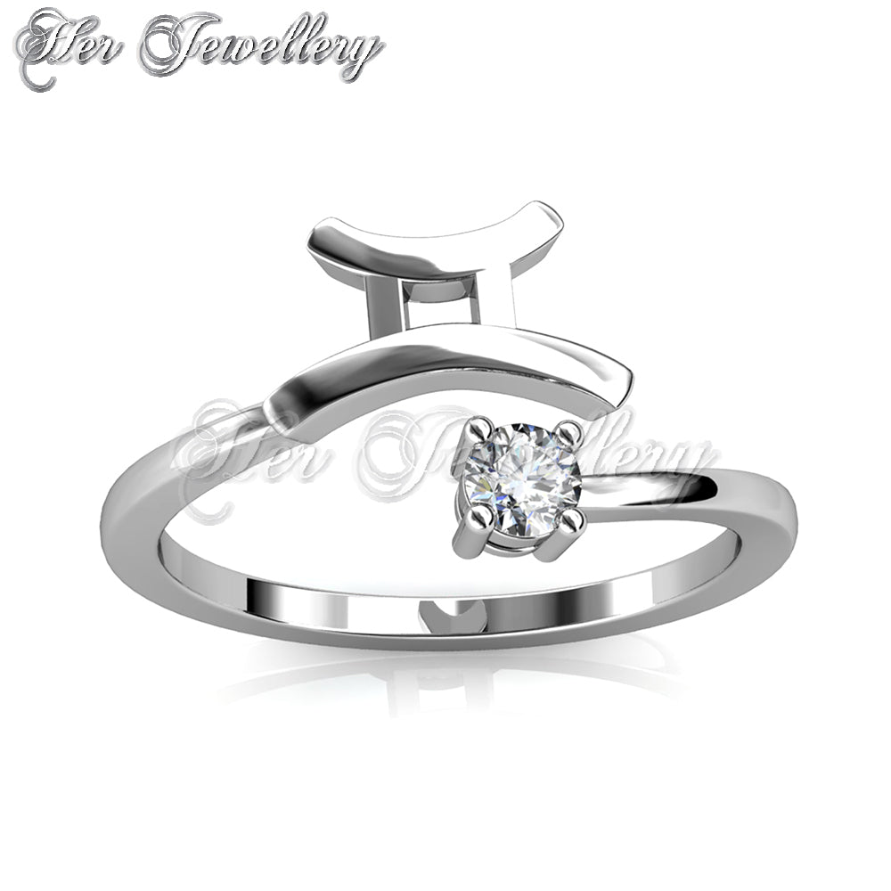 Swarovski Crystals Gemini Ring - Her Jewellery