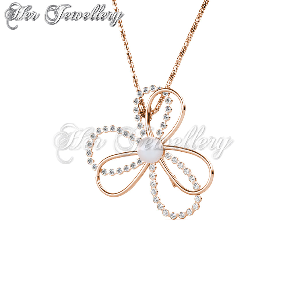 3 Petals Pearl Pendant cum Brooch