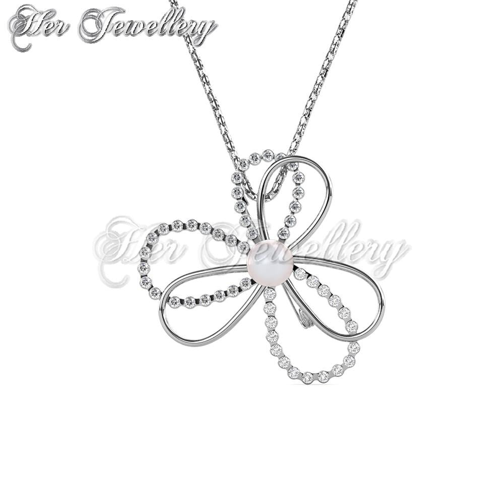 3 Petals Pearl Pendant cum Brooch