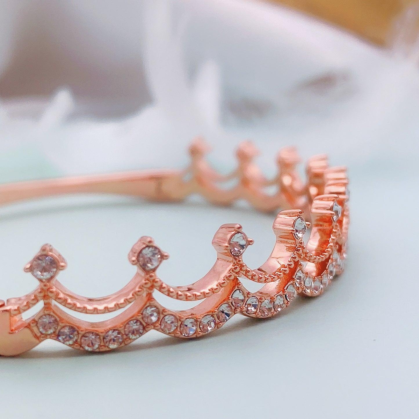 Crown Diamond Bangle