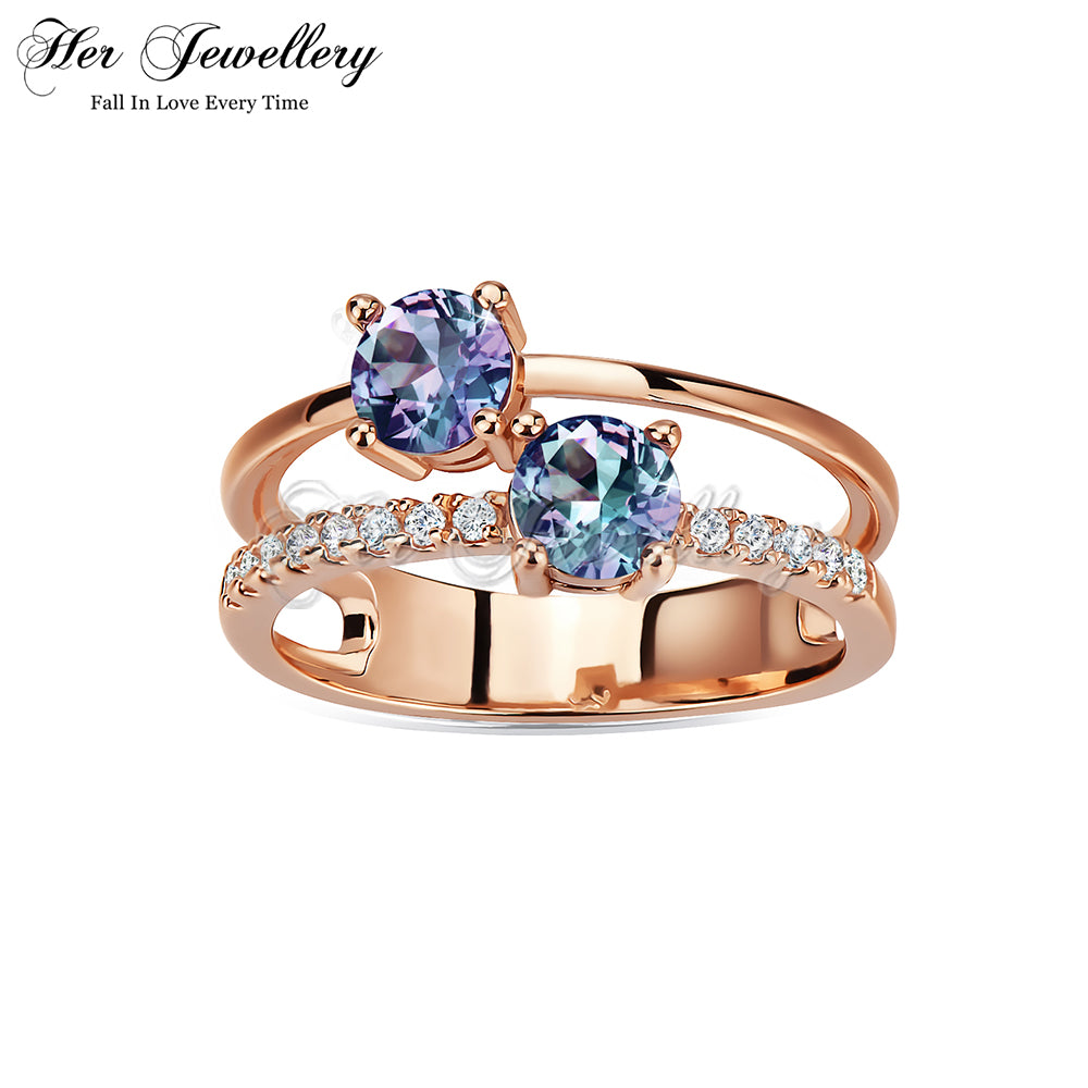 Twin Alexandrite Ring