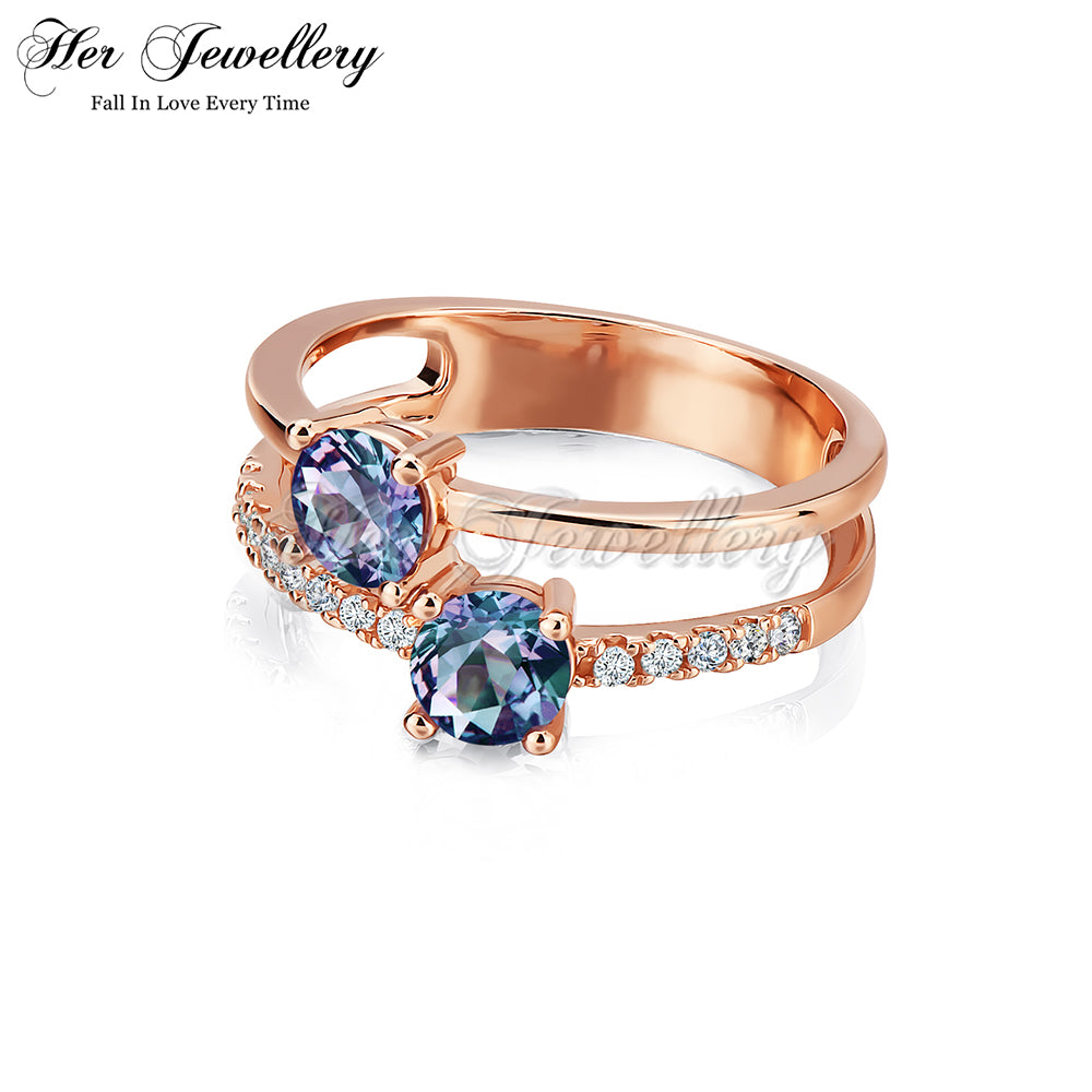 Twin Alexandrite Ring