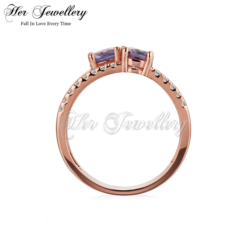 Twin Alexandrite Ring