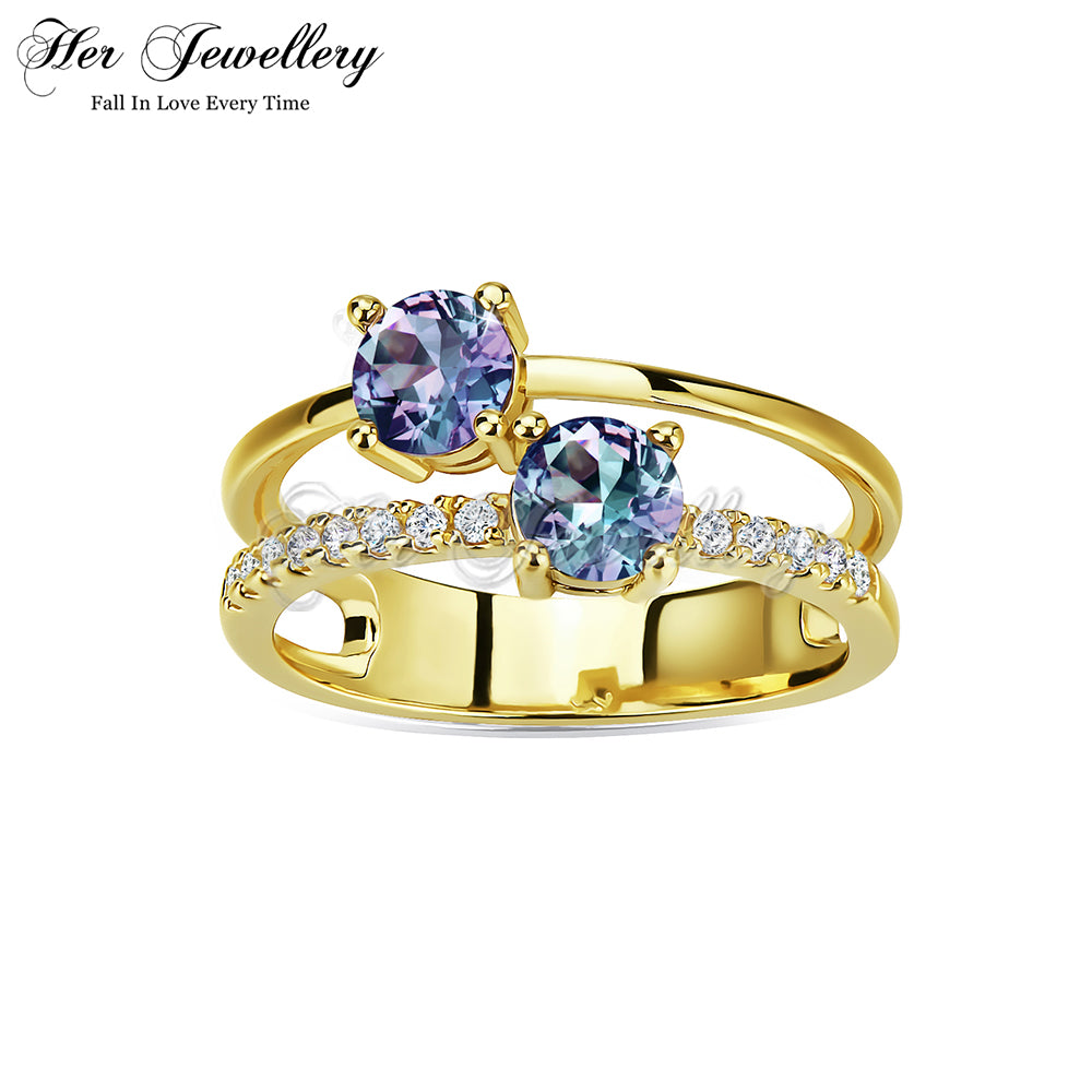 Twin Alexandrite Ring