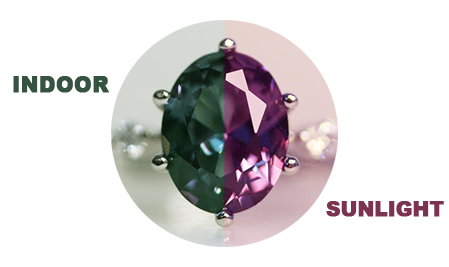 Teardrop Alexandrite Ring