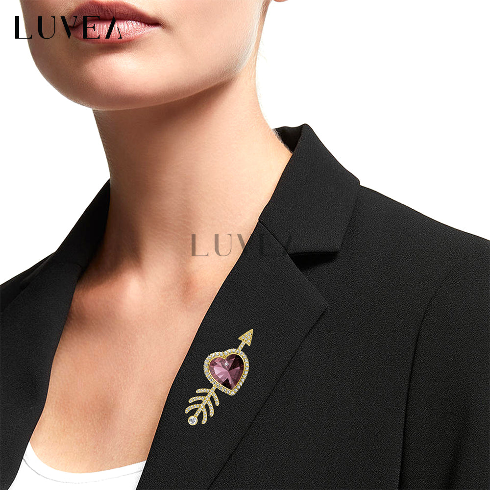 Piercing Heart Brooch
