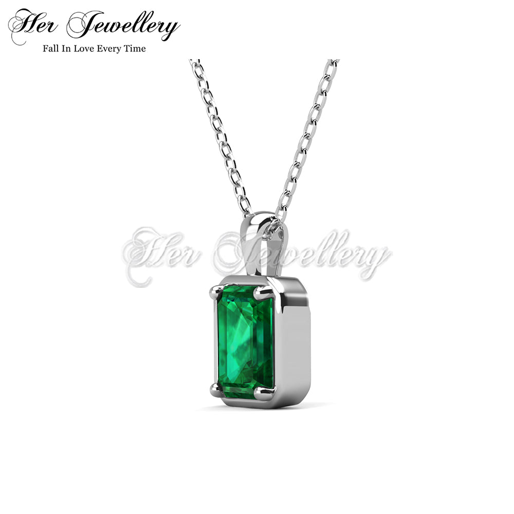 Ina Rectangle Emerald Pendant