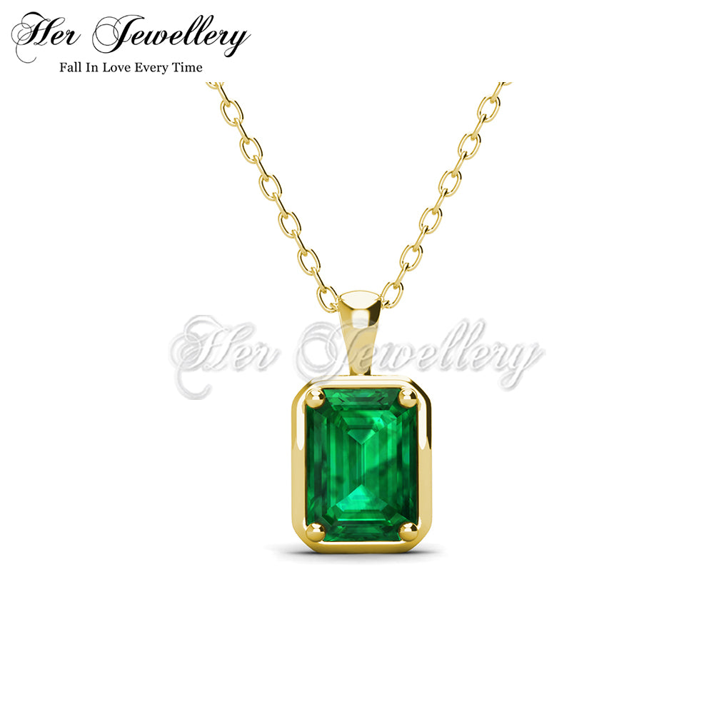 Ina Rectangle Emerald Pendant