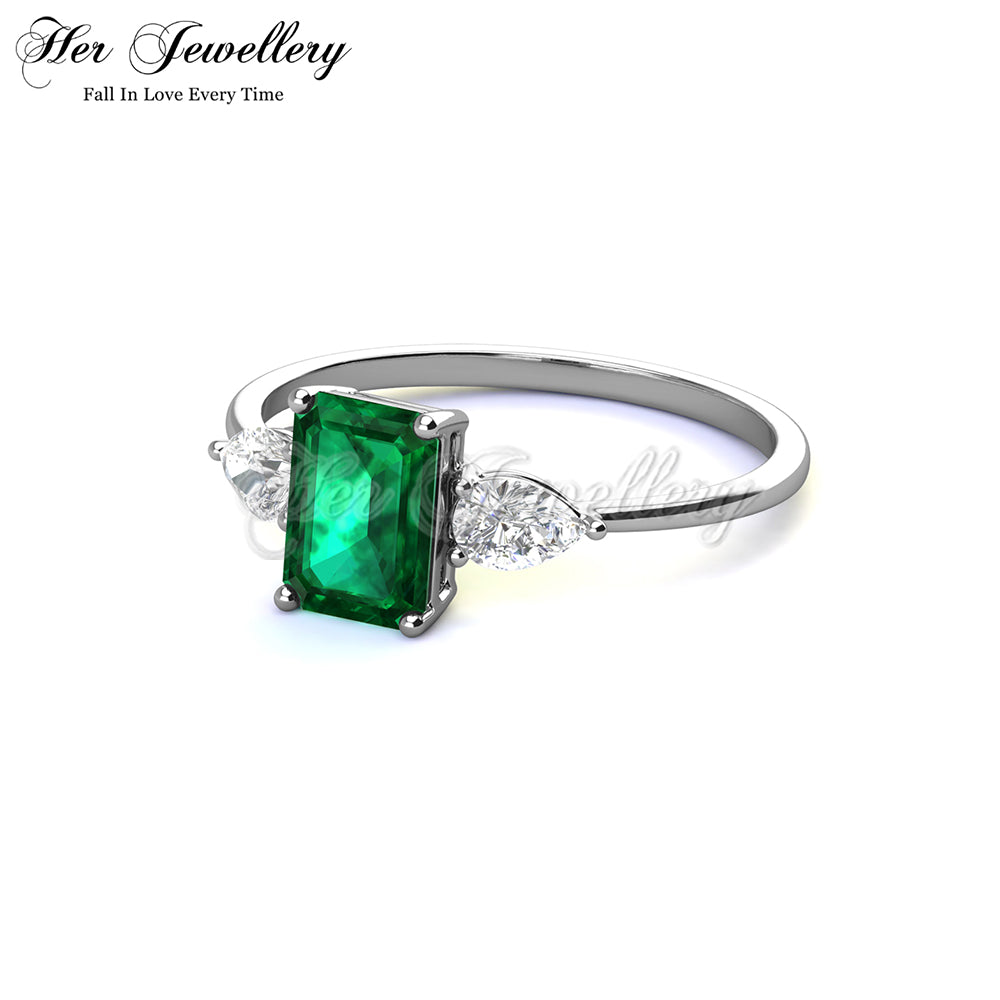 Chrissy Emerald Ring