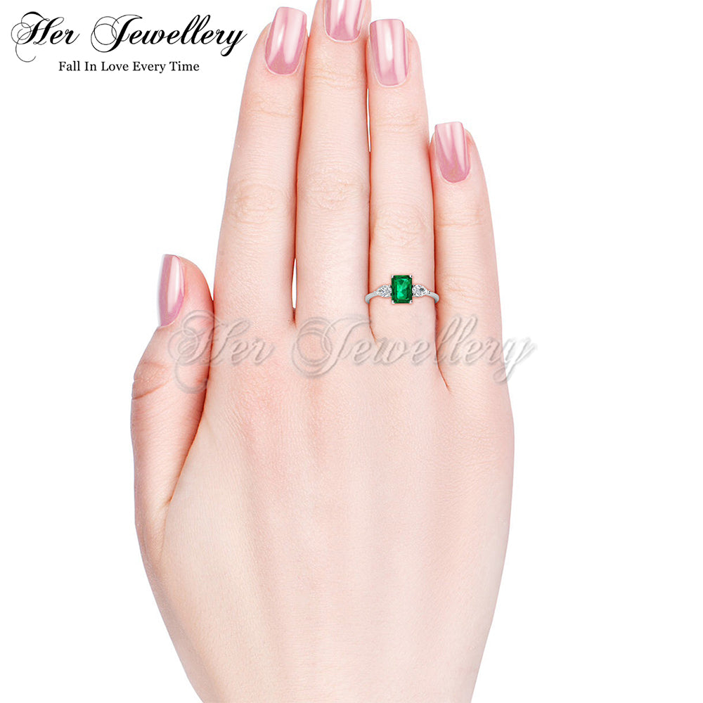 Chrissy Emerald Ring