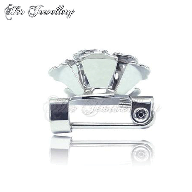 Swarovski Crystals Peony Brooch - Her Jewellery