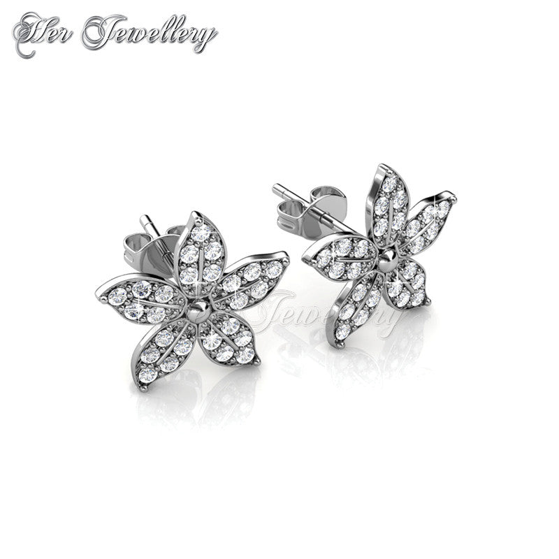 Swarovski Crystals Bloom Earrings - Her Jewellery