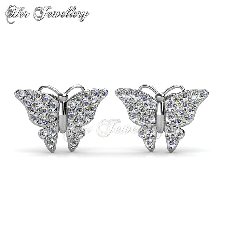 Swarovski Crystals Butterfly Earrings†- Her Jewellery